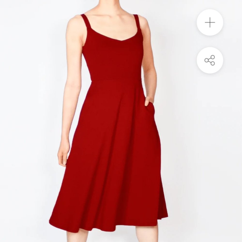 Cobalt District tencel dress with pockets 2x